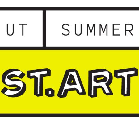 white and yellow logo displaying title for summer start program