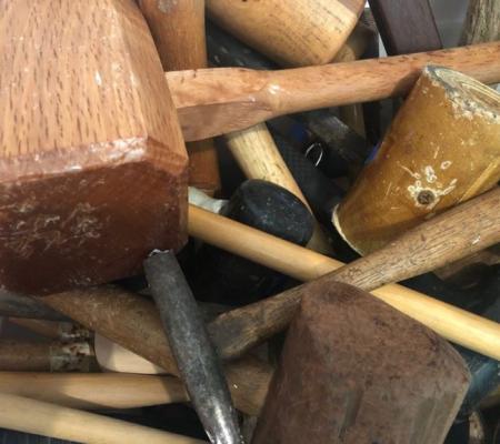 Former VAC director and UT Austin alumna Jade Walker creates work with crowd sourced mallets from friends and neighbors
