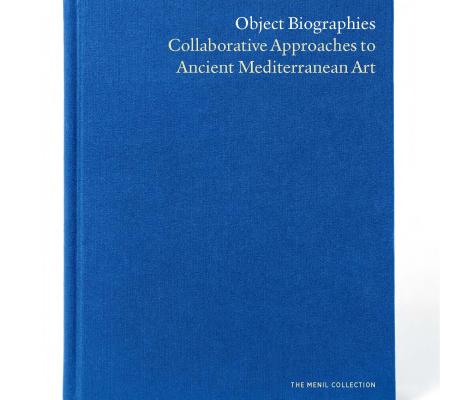 blue book cover for Yale Menil catalogue of essays with contributions from University of Texas at Austin Associate Professor in Art History Nassos Papalexandrou