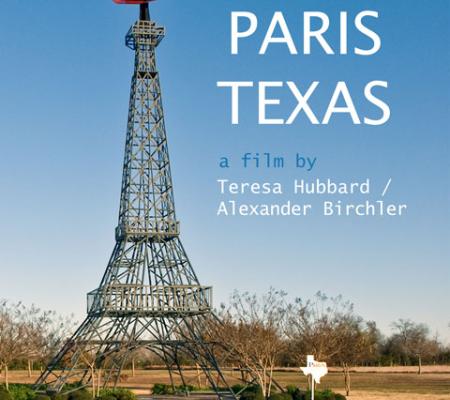 poster design for the teresa hubbard and alexander birchler film Grand Paris Texas