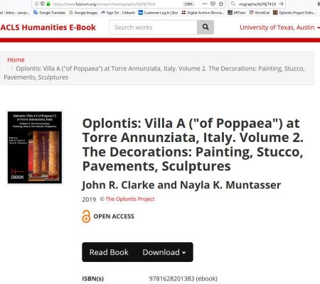 ACLS image of e-book publication of John R. Clarke's Oplontis A 