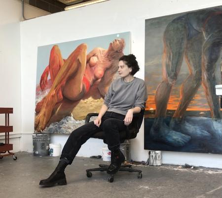 image of Chantal Wnuk in artist studio
