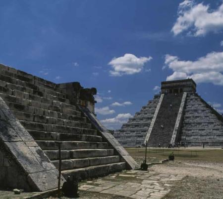 University of Texas at Austin Art History Professor and Mesoamerica Center Director David Stuart weighs in on funding cuts to heritage sites such as the one in this image Mayan site Chichen Itza