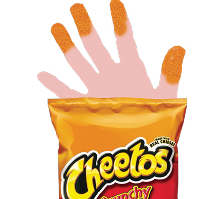 Erica Henri a student in Kristin Lucas Expanded Media course at the University of Texas at Austin created Cheeto fingers emoji