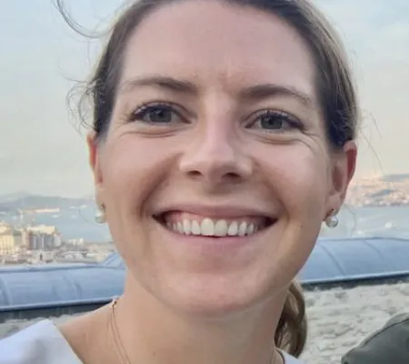 headshot portrait of art history doctoral candidate at The University of Texas at Austin Katherine Gregory Luce ACLS recipient