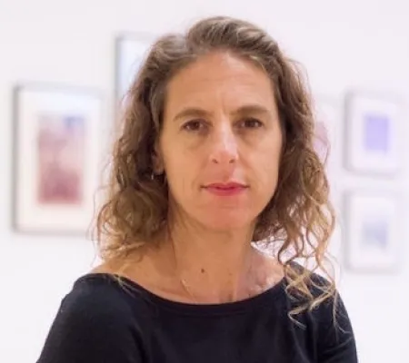 portrait of a women with slightly curled wavy hair