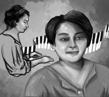 Final patient portrait from Leah de le Rosa of Anmol Desai for UT Austin Aesthetics of Health course in Spring 2021