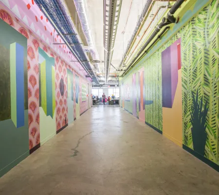 painted colorful wall