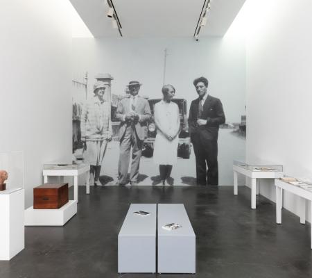 image of installation view of Teresa Hubbard and Alexander Birchler's exhibition at the Museum of Contemporary Art in Denver