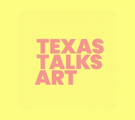 typographic logo avatar for new statewide Texas conversation series between artists and curators in leading Texas institutions called Texas Talks Art