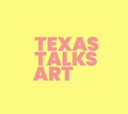 typographic logo avatar for new statewide Texas conversation series between artists and curators in leading Texas institutions called Texas Talks Art