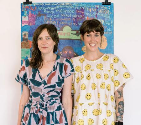 two co-founders of local gallery for artists with IDD Katie Stahl and Lucy Gross