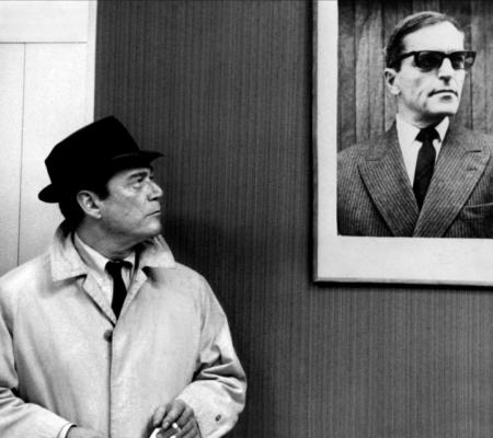 film Stil from the movie Alphaville by Jean-Luc Godard being screened in October at the UT Austin Visual Arts Center as part of a free artist film series