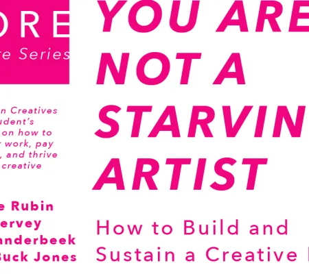 pink text typographic image