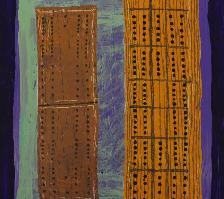 painting of a Cribbage board