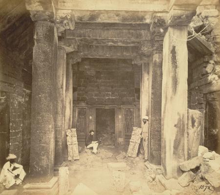Interior of the Bhimanath Sun Temple taken in 1869