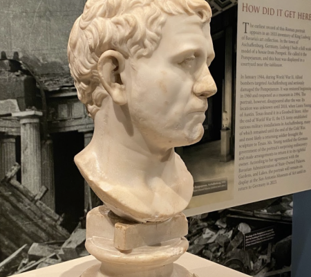 Photo of a bust of a male