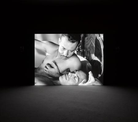 installation image of black and white video