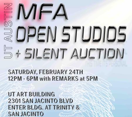 flyer for MFA open studios