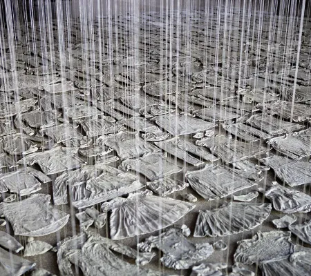 detail shot of work by Beili Liu