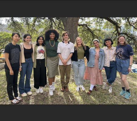 image of art education graduate students standing together