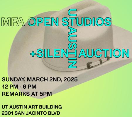 poster for MFA open studios