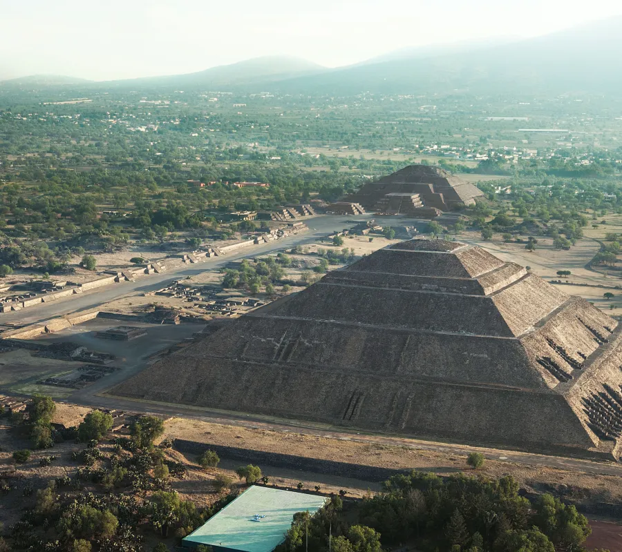 View of Sun Pyramid and Mood Pyramid