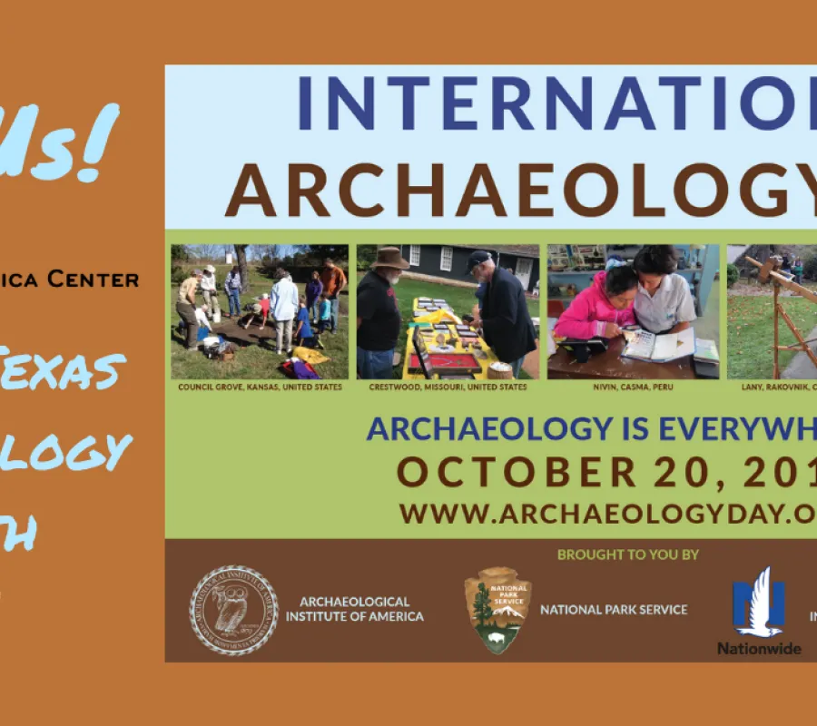 event poster for archaeology day 2018