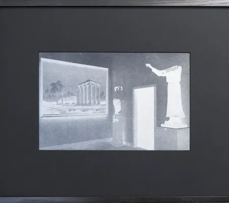 University of Texas at Austin Studio Art and Painting Professor and Pictures Generation alumnus Troy Brauntuch solo exhibition at Petzel gallery reviewed in Art and America displaying one of his photo-engraved magnesium plate letterpress prints