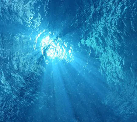 film still of image mimicking underwater perspective