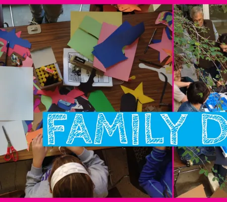 image of students creating artwork
