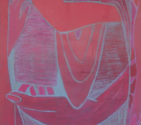 pinks and mauves and lavenders make up tangle of bodies