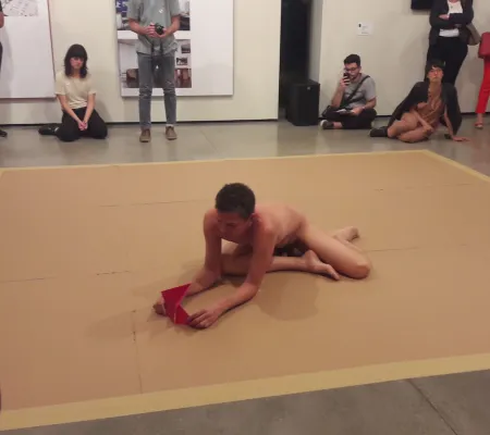 performance still from Brazilian artist