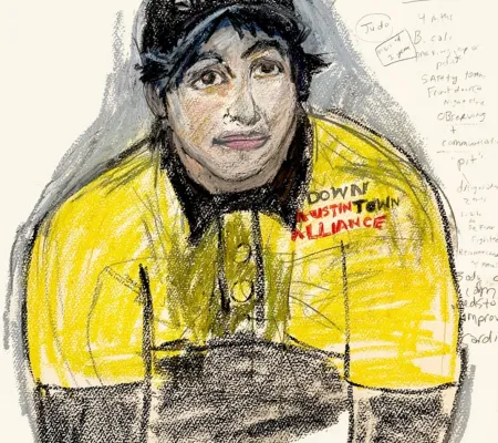 portrait of ambassador with text surrounding