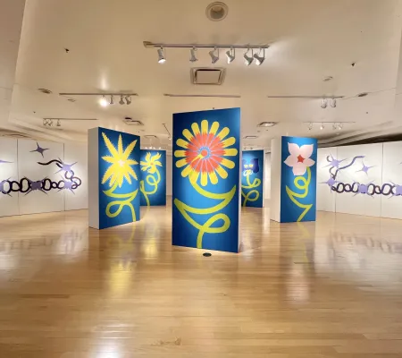 image of a mural in a gallery