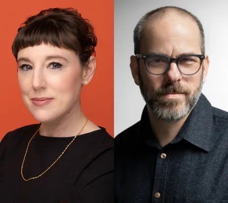 Headshots of Alex Klein and Dan Nadel