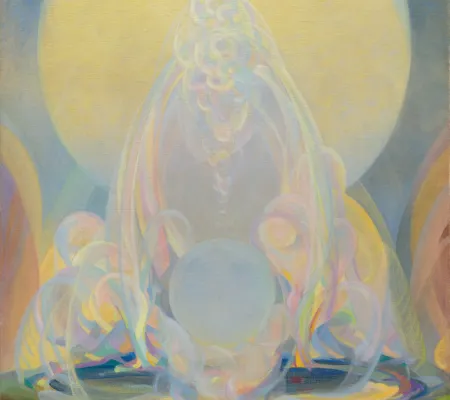 Agnes Pelton's painting titled The Fountains