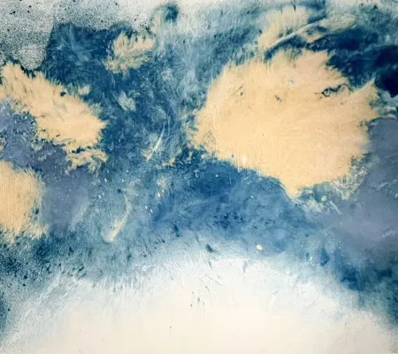 detail of painting by Heather Bird Harris