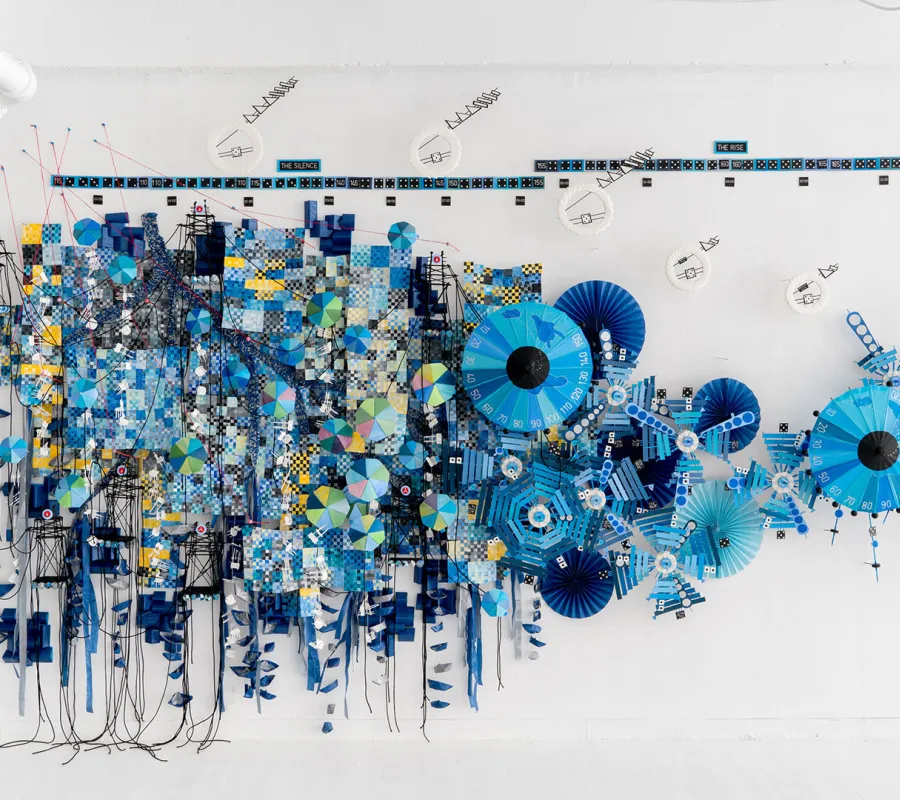 artwork by Nathalie Miebach