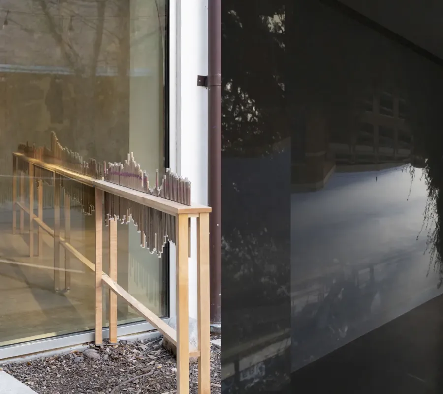 composite image of works by Abby Flanagan and Francesca Lally