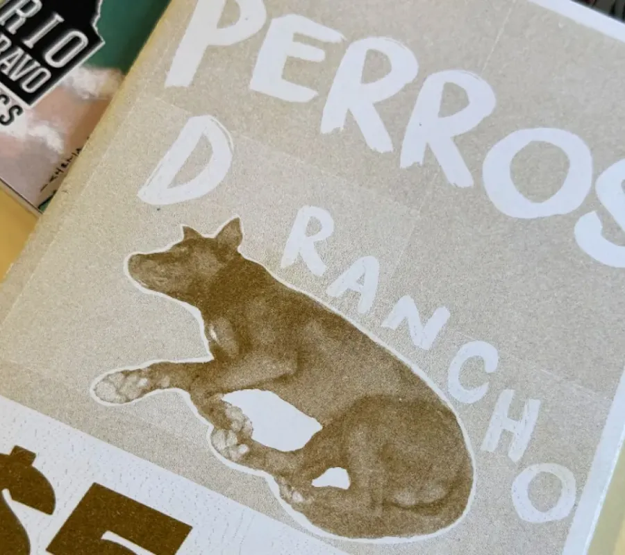 cover of zine with dog on it