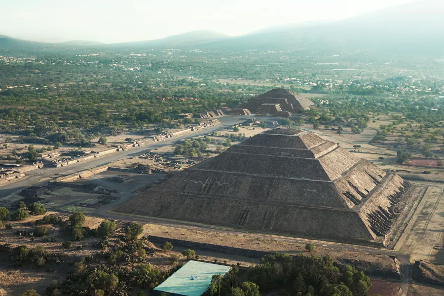 View of Sun Pyramid and Mood Pyramid