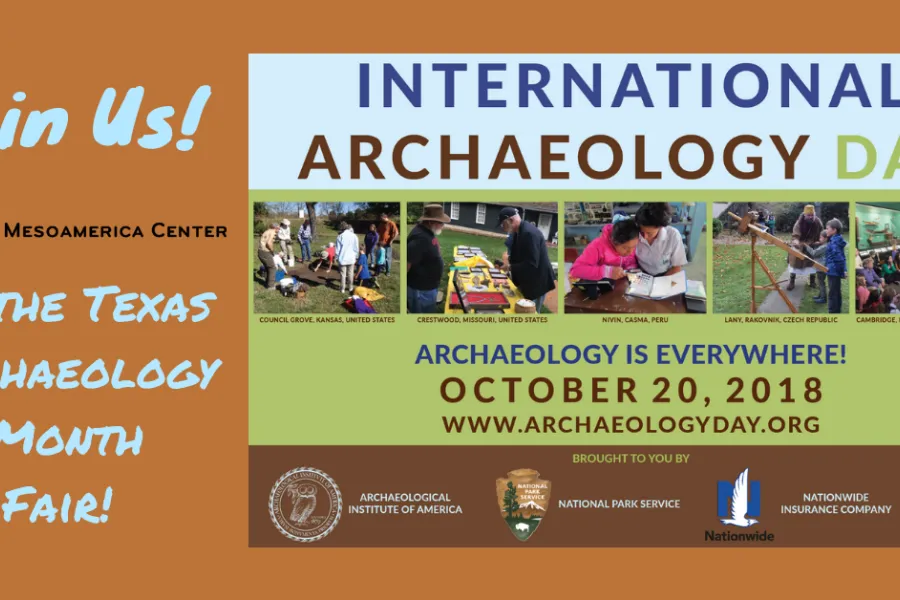 event poster for archaeology day 2018